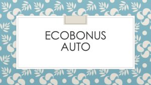ecobonus auto