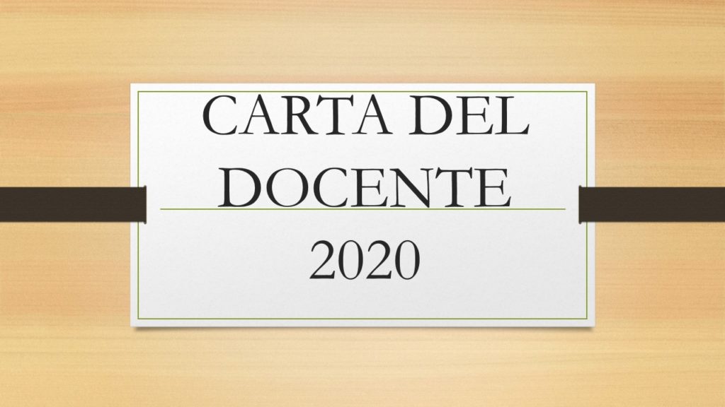 carta del docente