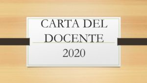 carta del docente